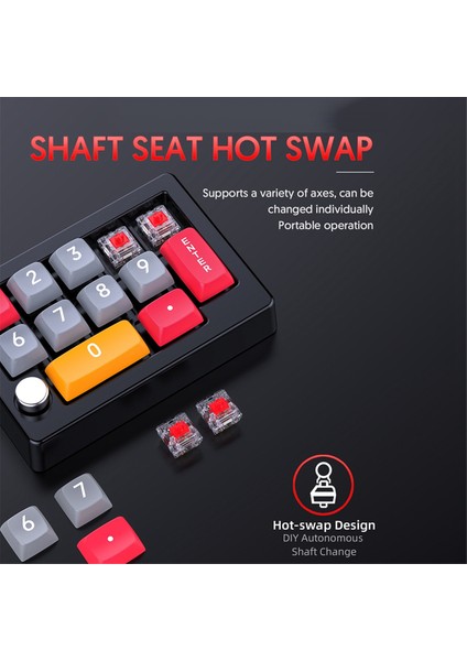 13 Tuşlu Makro Programlanabilir Klavye Tamamen Çalışırken Değiştirilebilir Mekanik Anahtar 7 Renk Rgb Işıklı Oyun Klavyesi-Beyaz (Yurt Dışından) fiyatları