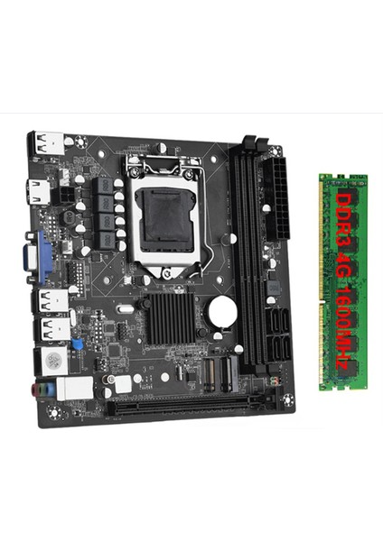 Itx H61 Masaüstü Anakart ile 1X4G Ddr3 1600MHZ Ram Cpu Lga 1155 Desteği 16GB'A Kadar Ram Yuvaları 100M Ağ Kartı (Yurt Dışından)