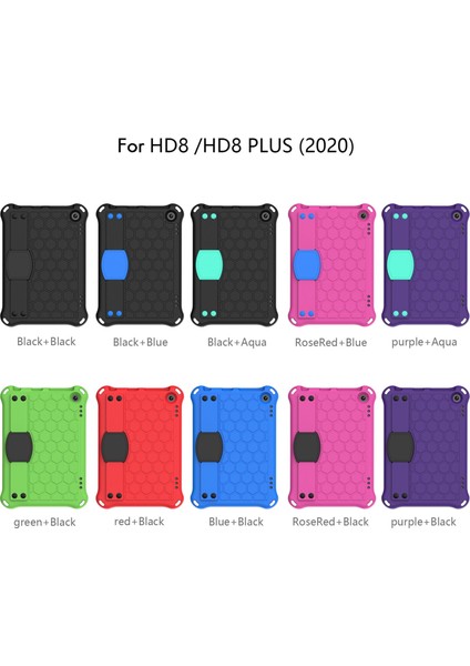 /hd 8 Plus 2020 Tablet Standlı Düşmeye Karşı Koruma Kılıfı (Yeşil+Siyah) (Yurt Dışından) modelleri