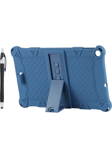 ALLDOIPLAY30 IPLAY30 Pro Tablet Için Silikon Kılıf 10,5 Inç Tablet Kılıfı, Tablet Standı ve Kalemli (Mavi) (Yurt Dışından)