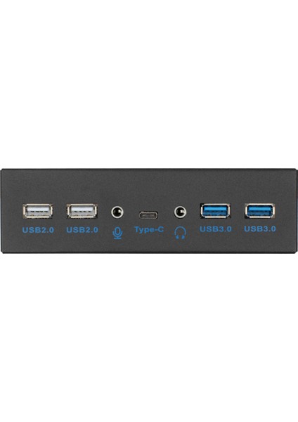 USB 3.0 USB 2.0 3.5mm Ses Ön Panel Usb3.0 Hub Splitter Masaüstü Için Dahili Braket Adaptörü 3.5 Inç Disket Yuvası (Yurt Dışından)