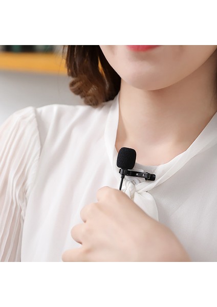 M50PLUS Yaka Mikrofonu 360 Derece Çok Yönlü Pikap Mikrofon 3.5mm Bilgisayar Oyunu Canlı K Şarkı Mikrofon (Yurt Dışından)