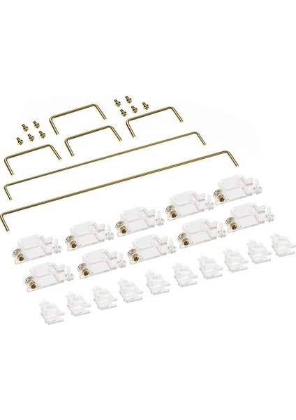 Altın Kaplama Pcb Vidalı Stabilizatörler 2u 6.25U 7u Klavye Tuş Kapağı Stabilizatörleri Mekanik Klavye Uydu Mili Vida Sabitleyici (Yurt Dışından)