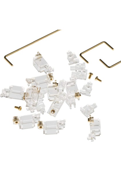 Altın Kaplama Pcb Vidalı Stabilizatörler 2u 6.25U 7u Klavye Tuş Kapağı Stabilizatörleri Mekanik Klavye Uydu Mili Vida Sabitleyici (Yurt Dışından)
