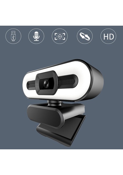 Dolgu Işığına Sahip Hd Web Kamerası Dönebilen Dizüstü Bilgisayar Web Kamerası Pc Bilgisayar Mikrofonlu Kamera (4k) (Yurt Dışından) modelleri