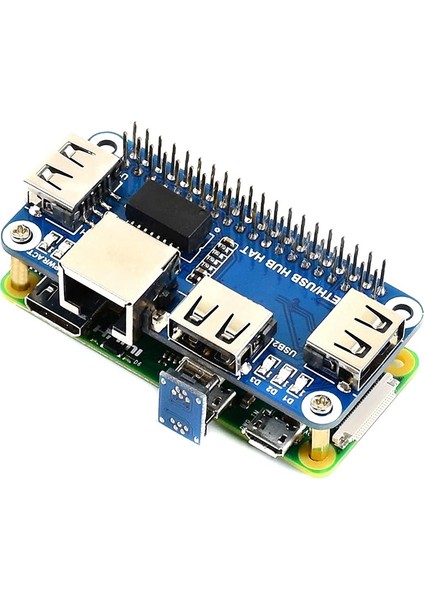 4 Genişletme Kartı Ethernet/usb Hub Hat 5V Için, 1 RJ45 10/100M Ethernet Bağlantı Noktası ve 3 USB Bağlantı Noktası ile (Yurt Dışından)