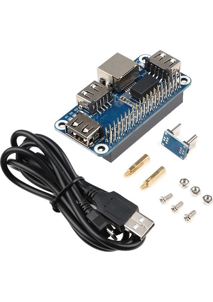 4 Genişletme Kartı Ethernet/usb Hub Hat 5V Için, 1 RJ45 10/100M Ethernet Bağlantı Noktası ve 3 USB Bağlantı Noktası ile (Yurt Dışından)