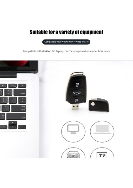 USB Flash Sürücü Araba Anahtarı Memory Stick Kalem Sürücüsü Masaüstü Dizüstü Bilgisayar Için USB Stick (1g) (Yurt Dışından)