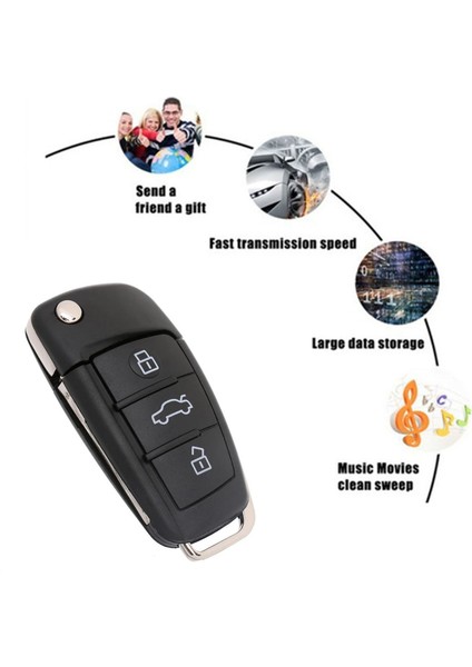 USB Flash Sürücü Araba Anahtarı Memory Stick Kalem Sürücüsü Masaüstü Dizüstü Bilgisayar Için USB Stick (1g) (Yurt Dışından)
