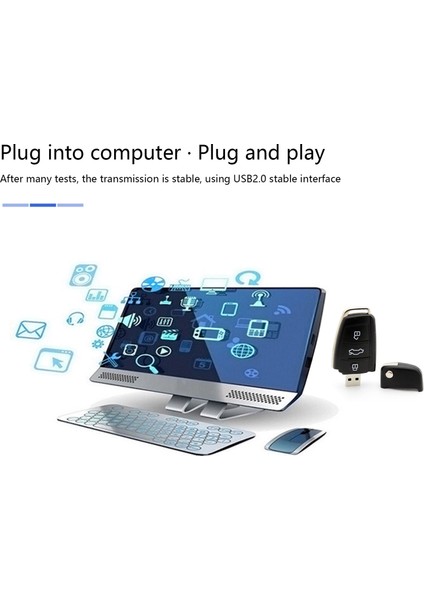 USB Flash Sürücü Araba Anahtarı Memory Stick Kalem Sürücüsü Masaüstü Dizüstü Bilgisayar Için USB Stick (1g) (Yurt Dışından)