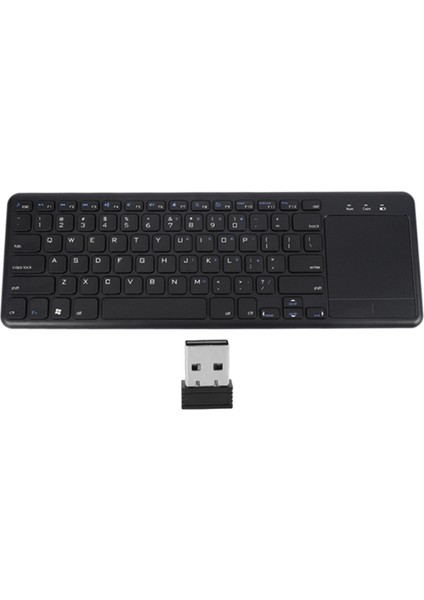 Ingilizce ve Fransızca Klavye Tablet Masaüstü Için Press Mouse ile 2.4g Kablosuz Klavye (Yurt Dışından)
