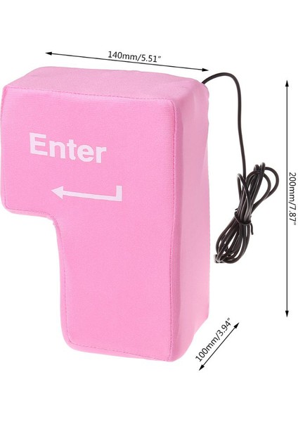 Büyük Giriş Tuşu Bilgisayar USB Giriş Tuşu, Yetişkin Havalandırma Artefaktı Siesta Yastık Dekompresyon (Yurt Dışından)