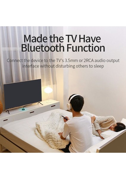 Bluetooth 5.0 Alıcı Verici 3.5mm Aux Jack Rca Müzik Kablosuz Ses Adaptörü Eller Serbest Çağrı Mikrofon Nfc Araba Tv (Yurt Dışından) modelleri