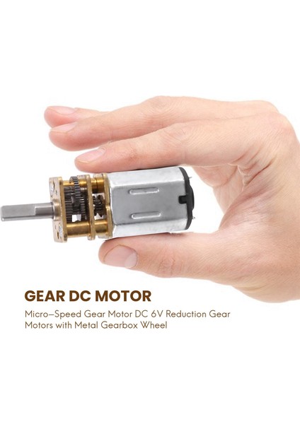 1 Adet 30RPM N20 Mikro Hızlı Dişli Motor Dc 6V Redüksiyon Dişli Motorları Metal Şanzıman Tekerleği (Yurt Dışından) fiyatları