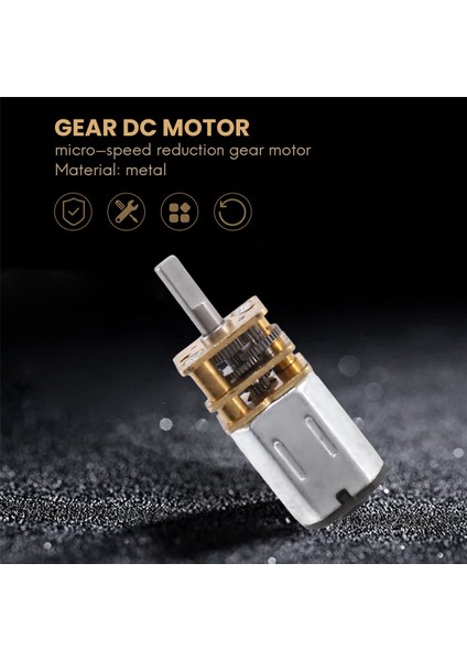 1 Adet 30RPM N20 Mikro Hızlı Dişli Motor Dc 6V Redüksiyon Dişli Motorları Metal Şanzıman Tekerleği (Yurt Dışından) modelleri
