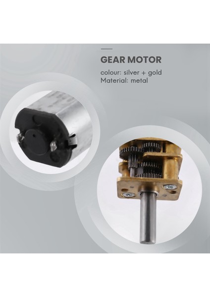 1 Adet 30RPM N20 Mikro Hızlı Dişli Motor Dc 6V Redüksiyon Dişli Motorları Metal Şanzıman Tekerleği (Yurt Dışından) fırsatları