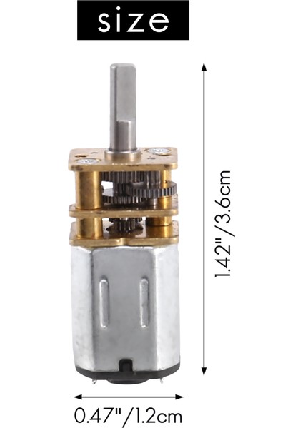 1 Adet 30RPM N20 Mikro Hızlı Dişli Motor Dc 6V Redüksiyon Dişli Motorları Metal Şanzıman Tekerleği (Yurt Dışından) indirimleri