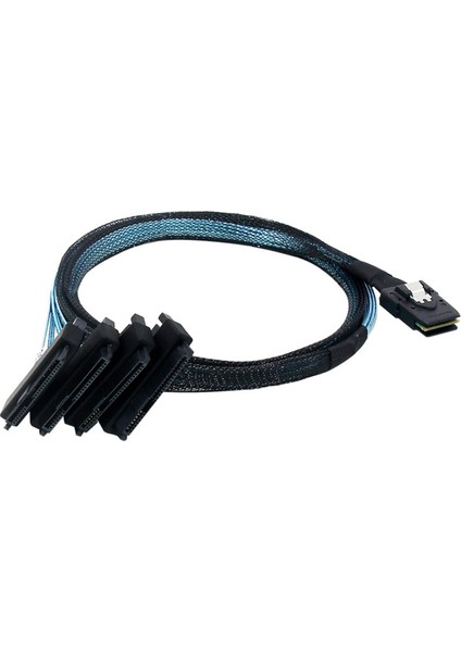 Mini Sas Sff 8087 - 4 Sff 8482 29+15P Sata Sabit Disk Kablosu Sabit Disk Veri Kablosu 50 cm Sata Kablosu (Yurt Dışından)