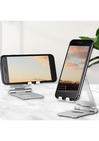 Cep Telefonu Tablet Pc Standı Taşınabilir Masaüstü Katlanır Alüminyum Alaşımlı Cep Telefonu Canlı Tablet Standı Siyah (Yurt Dışından) indirimleri