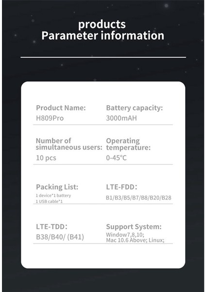 4g Lte Wıfi Yönlendirici Hotspot Kablosuz Cep Mifi Tak ve Çalıştır Mobil 150 Mbps Yüksek Hızlı Seyahat 3000 Mah Pil (Yurt Dışından)