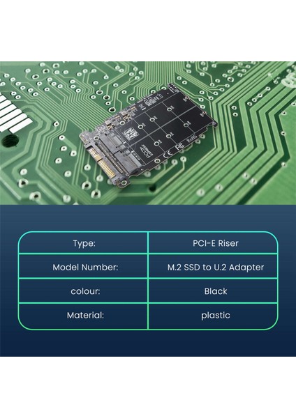 2 In 1 M.2 Nvme Sata U2PCB M.2 Nvme SSD Anahtar M Anahtar B Ssd'den U.2 SFF-8639 Adaptörüne Pcıe M2 Dönüştürücü Masaüstü (Yurt Dışından)