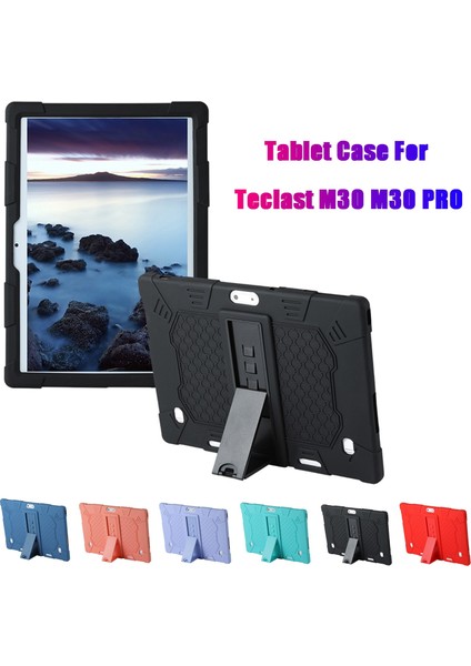 M30 M30 Pro 10.1 Inç Tablet Silikon Kılıf Için Tablet Kılıfı Kalemli Ayarlanabilir Tablet Standı (Yeşil) (Yurt Dışından)