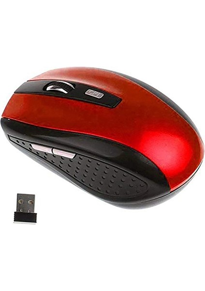 2.4ghz Kablosuz Optik Fare, Ergonomik Tasarım, Optik Teknoloji, Dizüstü Veya Pc Için USB Bilgisayar Faresi, Kırmızı (Yurt Dışından)