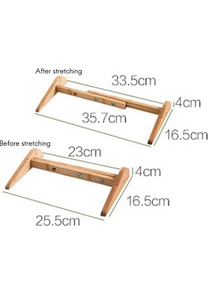 Dizüstü Standı Ahşap Braket Ayarlanabilir Braket Braketi Masaüstü Bilgisayar Artırma Rafı Soğutma Tabanı Ped Braketi Braketi (Yurt Dışından)