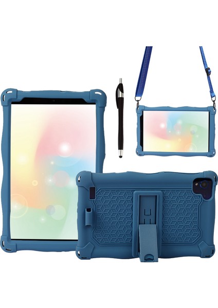 Galaxy Tab A7 Lite 2021 Için Tablet Kılıfı 8.7 Inç T220 T225 Silikon Kılıf Kalemli ve Askılı Tablet Standı (D) (Yurt Dışından) fırsatları