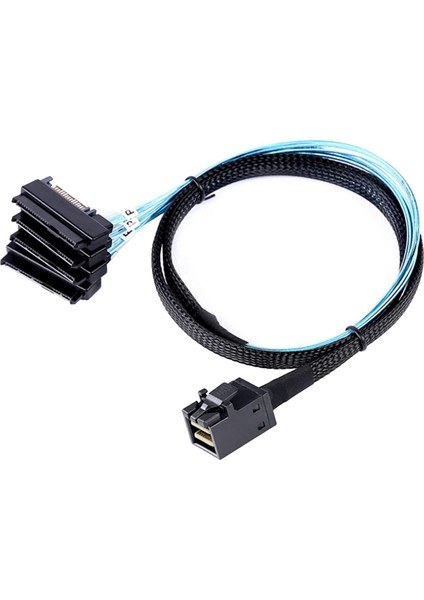 Mini Sas Hd 12G SFF8643 - 4 Sas 29 Pin SFF8482 Kablo Konnektörleri, 15 Pin Sata Güç Konektörü Denetleyicisi ile (Yurt Dışından)