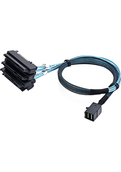Mini Sas Hd 12G SFF8643 - 4 Sas 29 Pin SFF8482 Kablo Konnektörleri, 15 Pin Sata Güç Konektörü Denetleyicisi ile (Yurt Dışından) modelleri