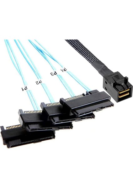 Mini Sas Hd 12G SFF8643 - 4 Sas 29 Pin SFF8482 Kablo Konnektörleri, 15 Pin Sata Güç Konektörü Denetleyicisi ile (Yurt Dışından) fırsatları