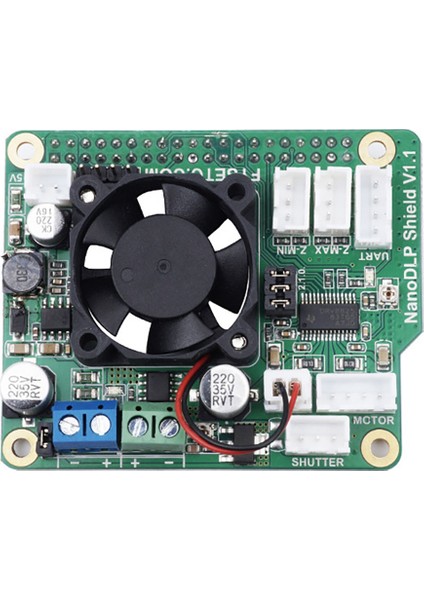 Nanodlp Shield V1.1 Işıkla Sertleşen Genişletme Kartı + 1602A Ekran IIC/I2C Seti 3D Yazıcı Aksesuarları Için (Yurt Dışından)