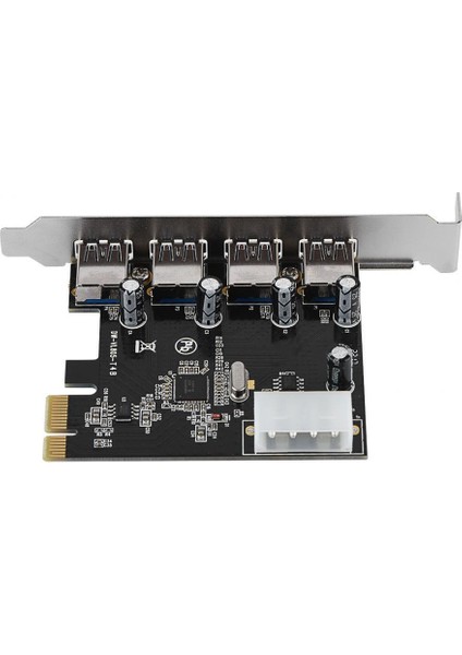 4 Port Pcı-E - USB 3.0 Hub Pcı Express Genişletme Kartı Adaptörü Usb3.0 Yüksek Hızlı 5 Gbps Denetleyici Pcı-E 4x Adaptör Kartı (Yurt Dışından)