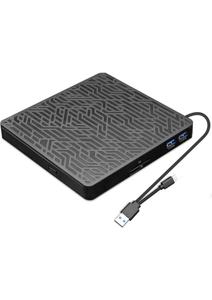 Usb3.0 Mobil Optik Sürücü Dvd/cd Yazıcı 3'ü 1 Arada Arayüz Bilgisayar Evrensel Çok Fonksiyonlu Harici Optik Sürücü (Yurt Dışından)
