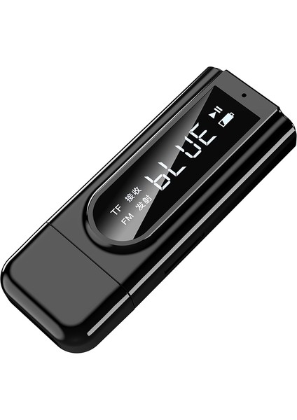 K9USB 5.0 Bluetooth Alıcısı Aux Bluetooth Adaptörü Pc Tv Için Araba Kulaklık 3.5mm Jack Verici Tf Kart (Siyah) (Yurt Dışından)