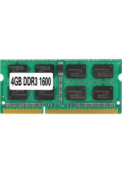 Amd/(4g) Için Ddr3 PC3-12800 Ram 1600MHZ 204PIN 1,5V So-Dımm Dizüstü Bilgisayar Belleği (Yurt Dışından)