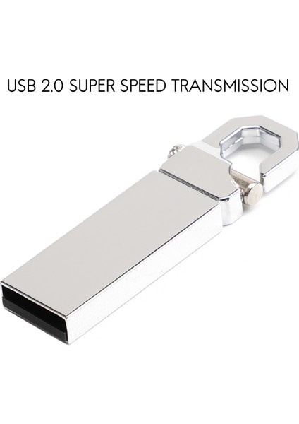 USB Flash Sürücü 16 GB USB 2.0 Mini Taşınabilir Yüksek Hızlı Metal Su Geçirmez Kalem Sürücü Büyük Kapasiteli Pc Dizüstü U Disk (Yurt Dışından)