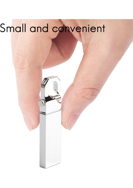 USB Flash Sürücü 16 GB USB 2.0 Mini Taşınabilir Yüksek Hızlı Metal Su Geçirmez Kalem Sürücü Büyük Kapasiteli Pc Dizüstü U Disk (Yurt Dışından)