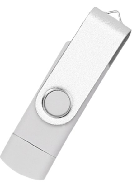 Flash Disk, Oksitlenmiş Klips (Usb+Tip C) 3.0 128GB Flash Bellek U Disk, Android Cihaz/pc/tablet/(Beyaz) (Yurt Dışından)