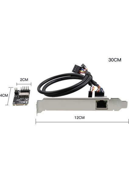 Mini Pcı-E Gigabit Ağ Kartı 1000 M RJ45 Bağlantı Noktası Kablolu Pcıe Masaüstü Bilgisayar Ağ Kartı RTL8111H Pcı Express Adaptörü (Yurt Dışından)