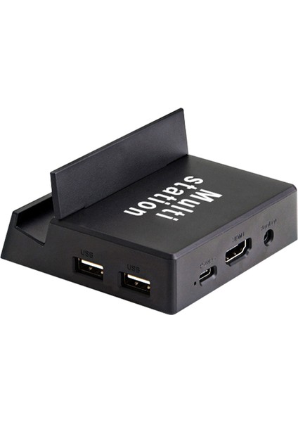 8'i 1 Arada USB C Hub Tip C Bağlantı Istasyonu Telefon Standı USB C - Uyumlu+Tf Bağlantı Istasyonu Güç Adaptörü (Yurt Dışından)