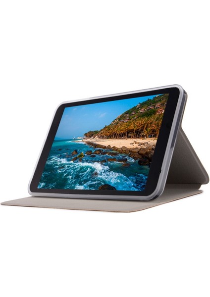 P80 P80X P80H 8 Inç Tablet Anti-Drop Flip Case Tablet Standı Için Pu Deri Tablet Kılıfı (Kırmızı) (Yurt Dışından)