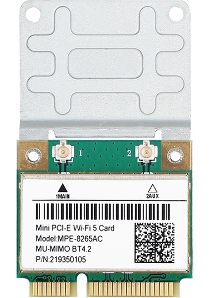 -8265AC Kablosuz Yarım Mini Pcı-E Wifi Kartı Wifi 5 Çift Bant 802.11AC 2.4ghz 5ghz 1200MBPS Wlan Ağ Kartı (Yurt Dışından)