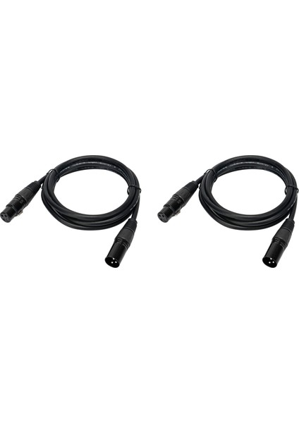 Ses Sinyal Kablosu 3 Metre Dengeli Kablo Erkek Kadın Xlr Kablo DM512 Mikrofon Kablosu Sahne Ses Ktv Ev Sineması (Yurt Dışından)