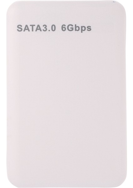 2,5 Inç Usb3.0 Sata 3.0 HDD Sabit Disk Sürücüsü Kutusu Harici HDD Muhafaza Kutusu Aracı 6gbps Desteği 3 Tb Uasp Protokolü-Beyaz (Yurt Dışından)