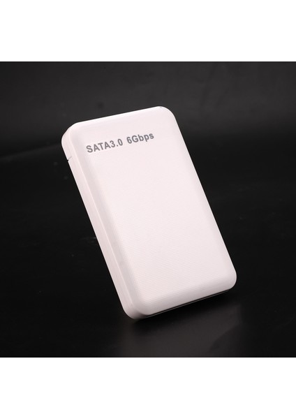 2,5 Inç Usb3.0 Sata 3.0 HDD Sabit Disk Sürücüsü Kutusu Harici HDD Muhafaza Kutusu Aracı 6gbps Desteği 3 Tb Uasp Protokolü-Beyaz (Yurt Dışından)