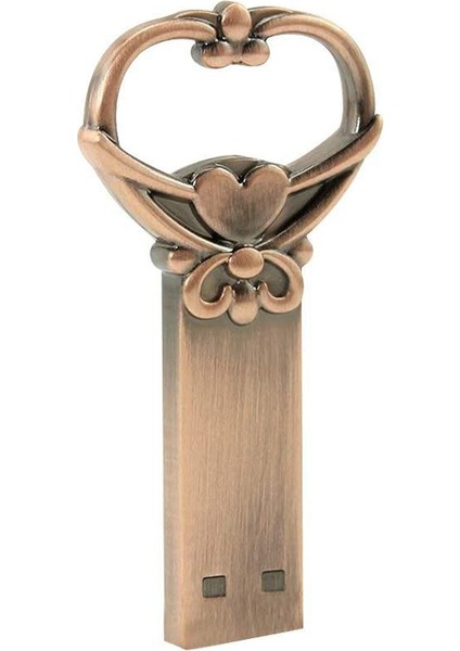 Yenilik Serin Metal Aşk Düğümü Anahtar Şekli 64 GB USB 2.0 Flash Sürücü Sevimli Kalem Sürücü Memory Stick Thumb Drive (Yurt Dışından)