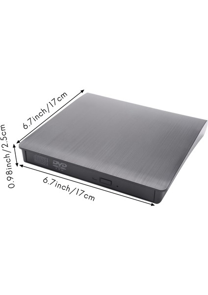 Harici CD DVD Sürücüsü Kılıflı USB 3.0 Optik Sürücü Taşınabilir Ince CD Rw Rom Sürücüsü Oynatıcı Burner Writer Rewriter Yüksek Hızlı Pro Dizüstü Bilgisayar Pc Dizü (Yurt Dışından) fırsatları