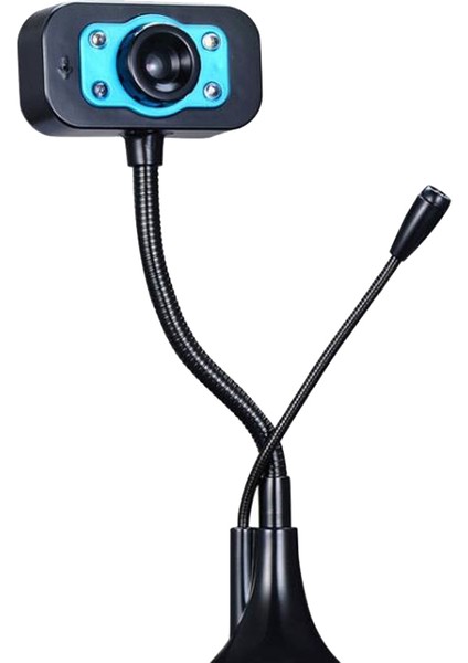 Hd Web Kamerası Gürültü Önleyici Mikrofonlu USB Web Kamerası 360 Derece Dönebilen Web Kamerası 640X480P (Yurt Dışından)